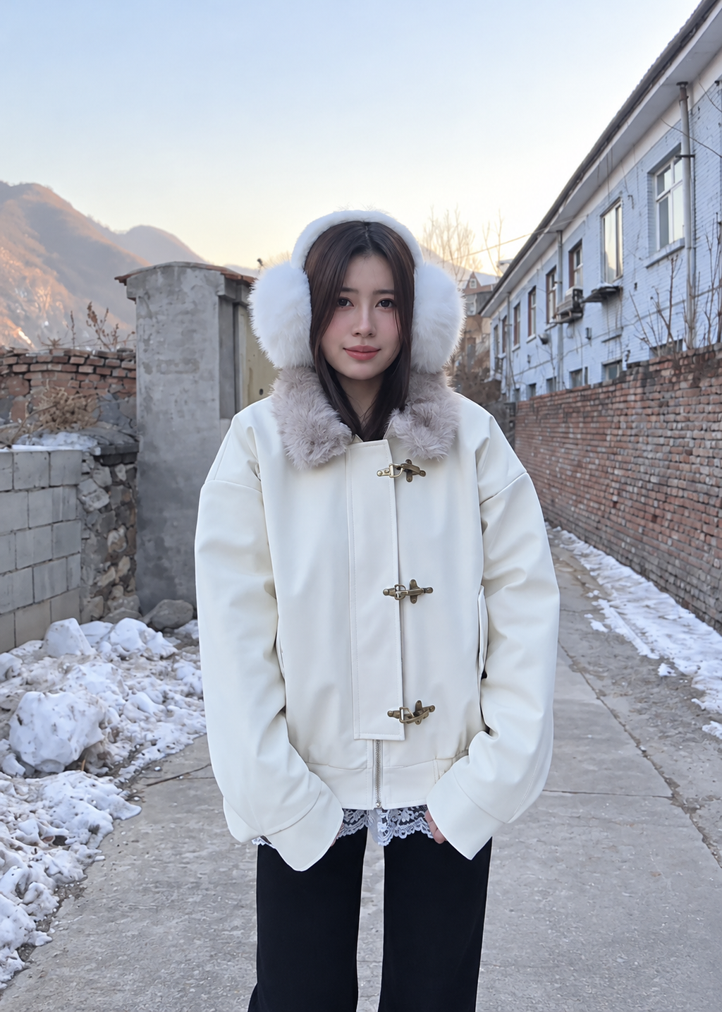 Velmora Fur Hood Jacket