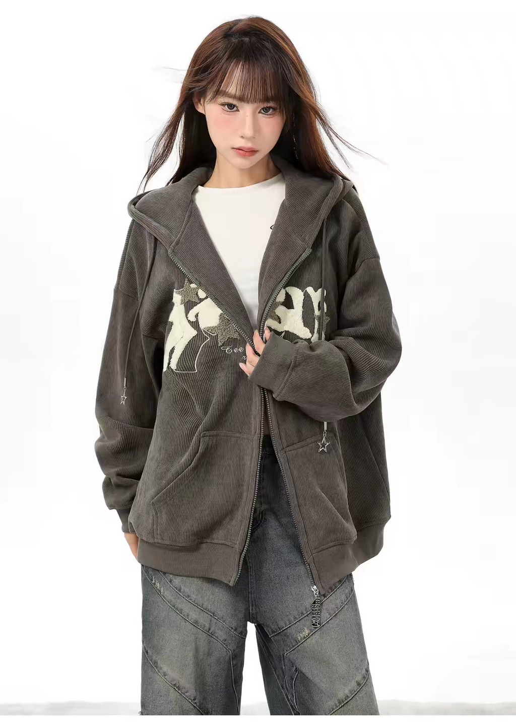 Vintage Star Zip Hoodie