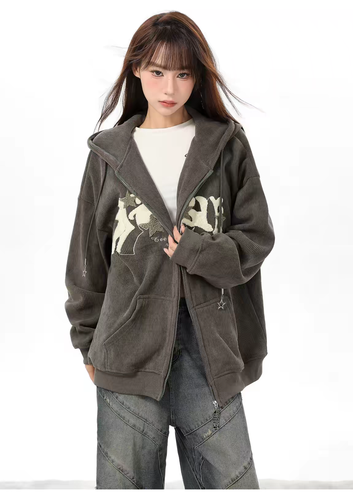 Vintage Star Zip Hoodie