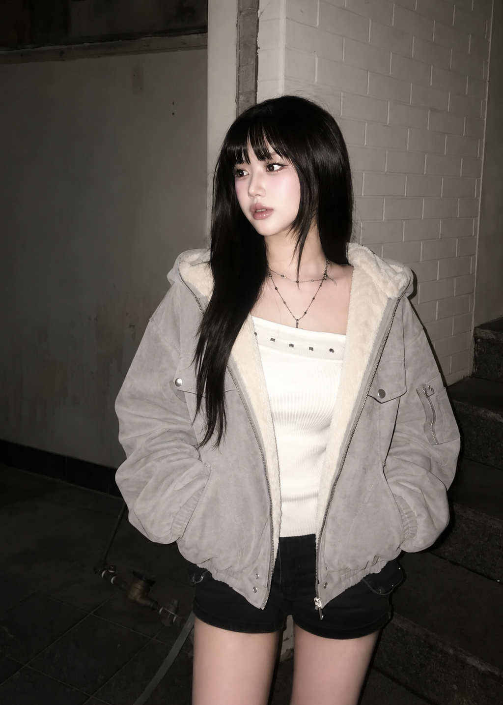 Velmora Suede Fur Jacket