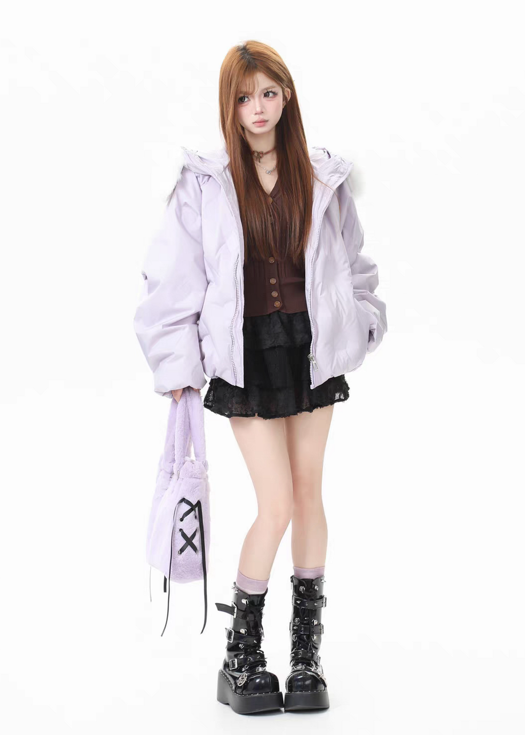 Vellora Fur Hood Puffer Jacket
