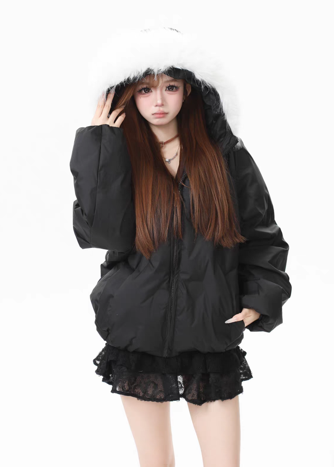 Vellora Fur Hood Puffer Jacket