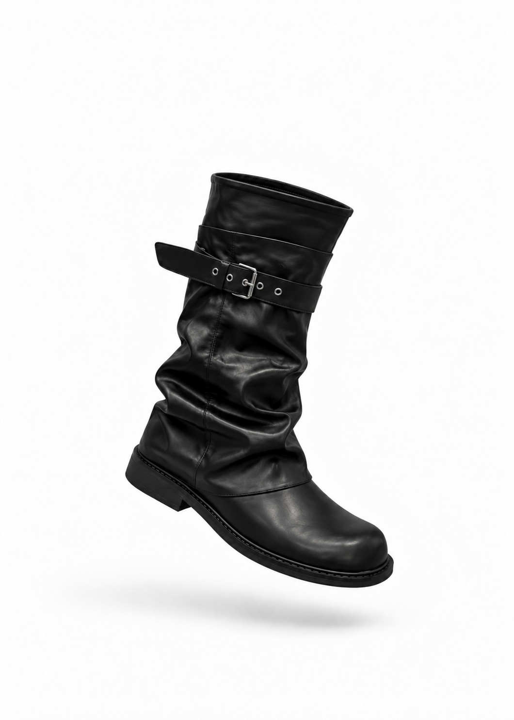 Velsia buckle slouch boots